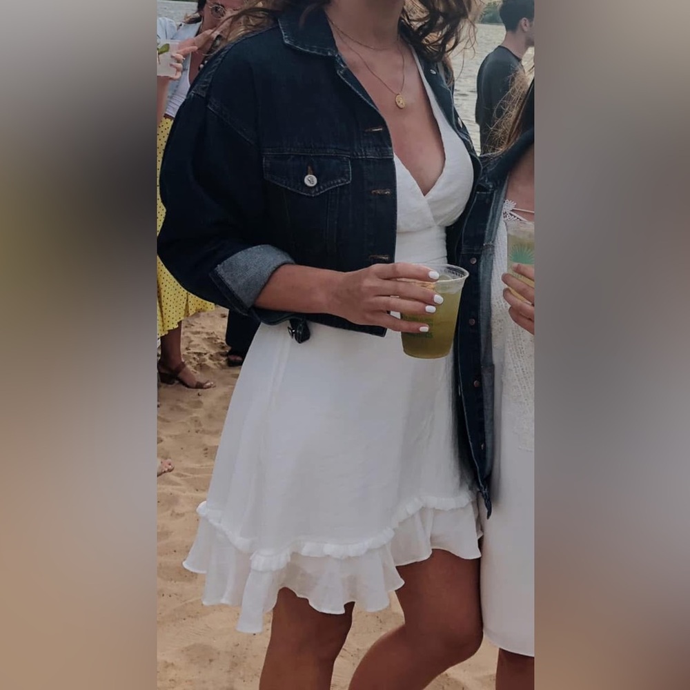REVOLVE White Flow Dress